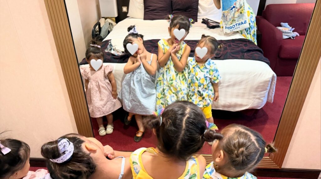 おめかししてディナーに行く時も